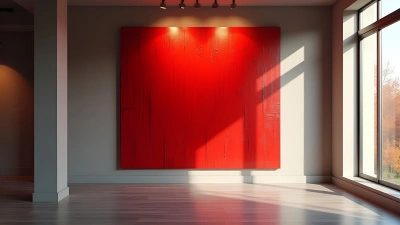 Abstract Red Painting In Modern Gallery