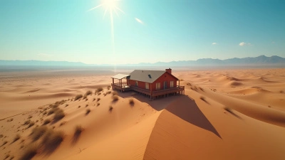 Aerial View Cozy House Near Sand Dunes