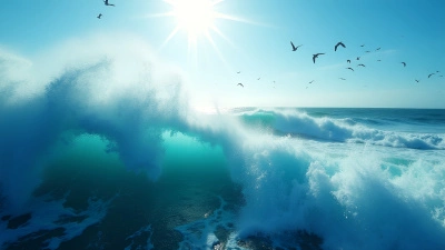Aerial View Of Dynamic Ocean Waves Crashing