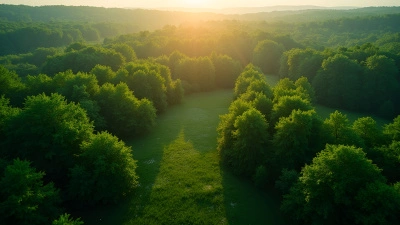 Aerial View Of Lush Green Forest Canopy