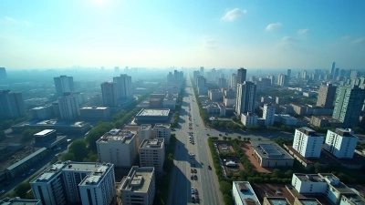 Aerial View of Modern Cityscape and Urban Layout