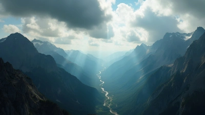 Aerial View of Rugged Mountain Landscape