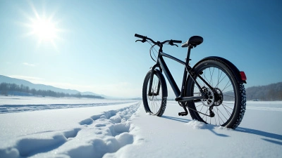Black Bicycle On White Snow Under Blue Sky