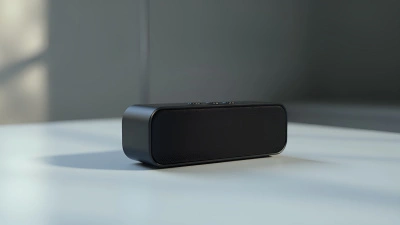 Black Bluetooth Speaker With Minimalist Design