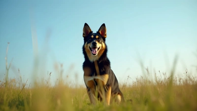 Black And Brown Dog Sitting On Grass