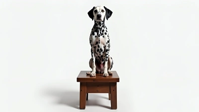Black and White Dalmatian Sitting Calmly