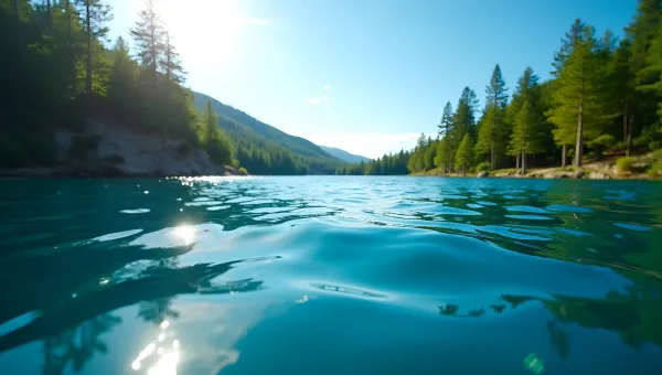 Blue Lake Surrounded by Green Trees