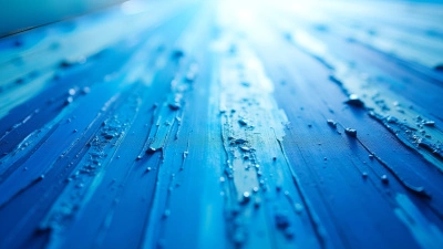 Blue and White Abstract Painting With Dynamic Brushstrokes