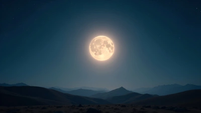 Bright Full Moon Over Serene Landscape