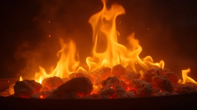 Bright Orange And Yellow Flames Close-Up