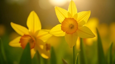 Bright Yellow Flowers Blooming In Sunlight