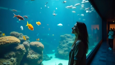 Brightly Lit Aquarium With Colorful Tropical Fish