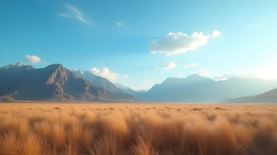 Brown Grass Field With Rugged Mountains