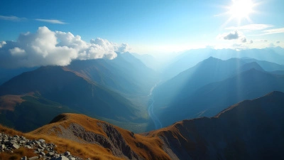 Brown Green Mountain Landscape Under Clear Blue Sky