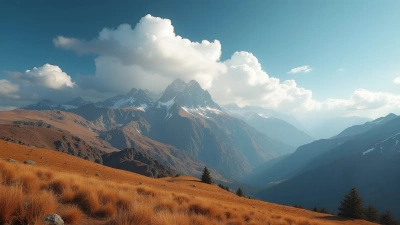 Brown Mountain Landscape With Clear Sky Views