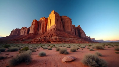 Brown Rock Formation Under Clear Blue Sky