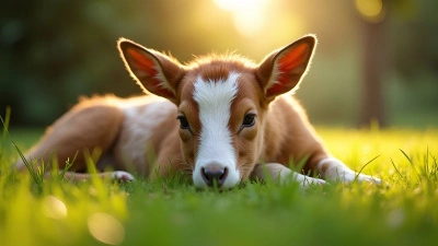 Brown and White Animal Resting on Green Grass