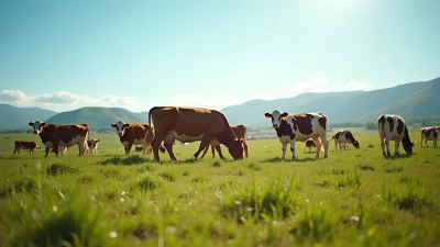 Brown and White Cows Grazing Peacefully