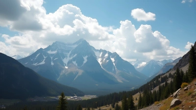 Brown And White Mountain Range Under Bright Sky