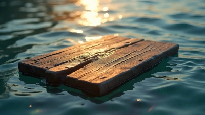 Brown Wooden Board Floating On Water
