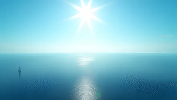 Calm Ocean Under Clear Blue Sky