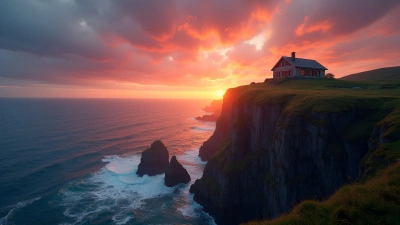 Charming House on Rugged Cliff Overlooking Ocean