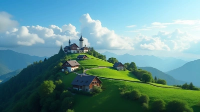 Charming Houses on Lush Green Mountain