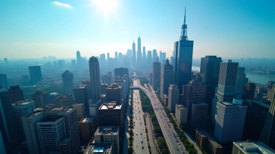 City Skyline Aerial View With Modern Buildings