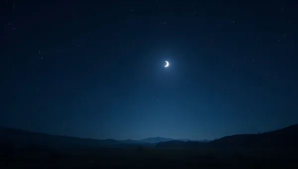 Clear Night Sky With Bright Twinkling Stars