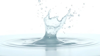 Clear Water Droplets Splash In Motion