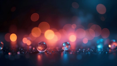 Close-Up Bokeh Lights On Black Background