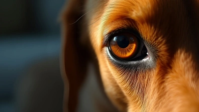 Close-Up Dog Eye Showing Detailed Iris