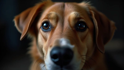 Close-Up Dog Face With Expressive Eyes