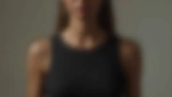 Close-Up Portrait Wearing Sleek Black Top