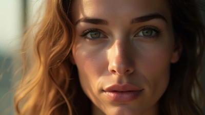Close-Up Portrait Of Woman With Soft Lighting