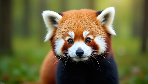Close-Up Red Panda With Expressive Eyes
