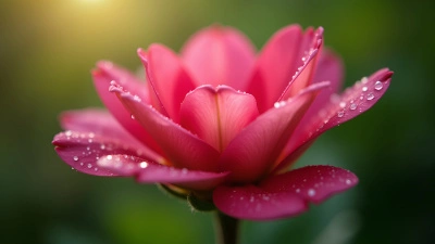 Close-Up Vibrant Pink Flower Detail