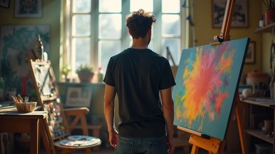 Colorful Artist Palette With Thoughtful Man