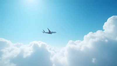 Commercial Airplane Soaring Above White Clouds