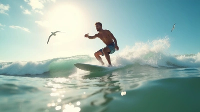 Confident Man Riding Dynamic Ocean Waves