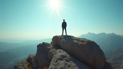 Confident Man On Rugged Rock Formation Outdoors