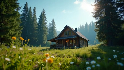 Cozy Wooden Cabin In Forest Clearing