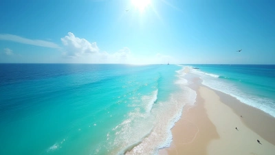 Crystal-Clear Blue Ocean Waters with Sailboats