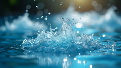 Crystal Clear Water Bubbling Close-Up
