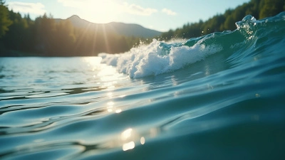 Crystal Clear Water Wave On Serene Lake