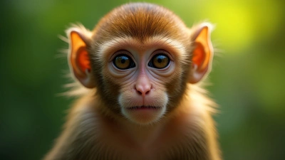 Curious Brown Monkey Close-Up With Expressive Eyes
