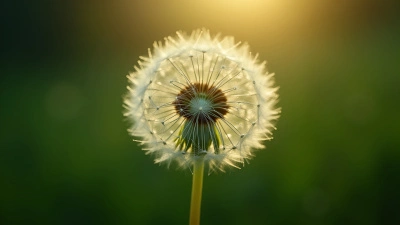 Delicate Dandelion Seed Head Close-Up