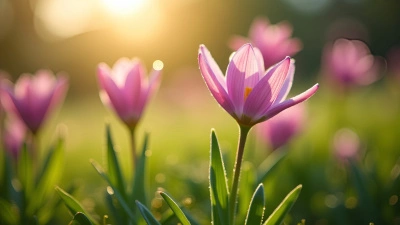 Delicate Pink Flowers Blooming Vibrantly