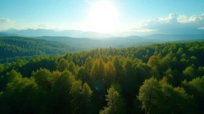Dense Forest Aerial View With Green Trees