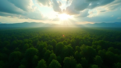 Dense Green Forest Canopy Aerial View
